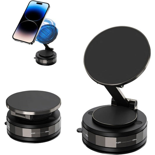 Magnetisk sugkopp – 360° telefonhållare med vakuumlås