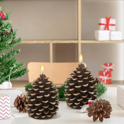 Tallkotte med LED-ljus