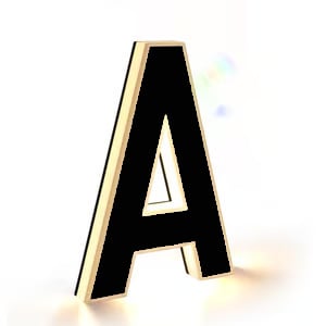 Husnummer med solenergi (LED)