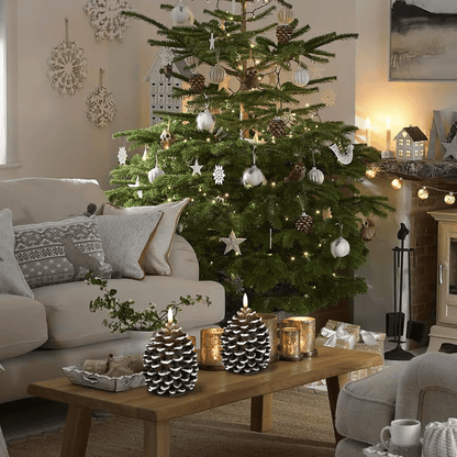 Tallkotte med LED-ljus