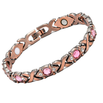 Magnetarmband i roséguld