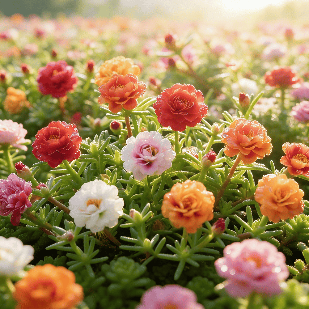 🌸Mosroos-fröblandning (1000 st) – 🌿Portulaka / Solros