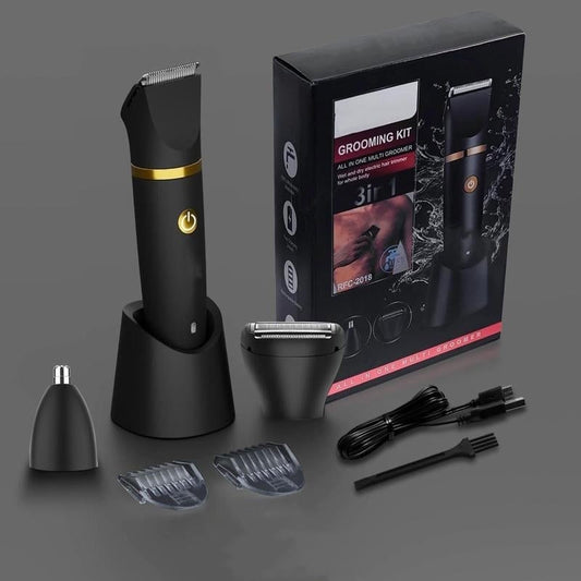 3-i-1 elektrisk kroppstrimmer för män