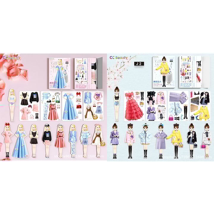 Magnetisk Prinsessklädesbok för barn