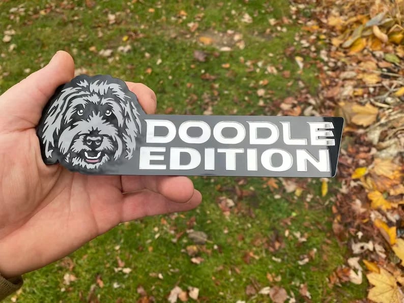 Hunddekal för bil