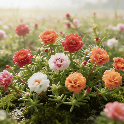 🌸Mosroos-fröblandning (1000 st) – 🌿Portulaka / Solros