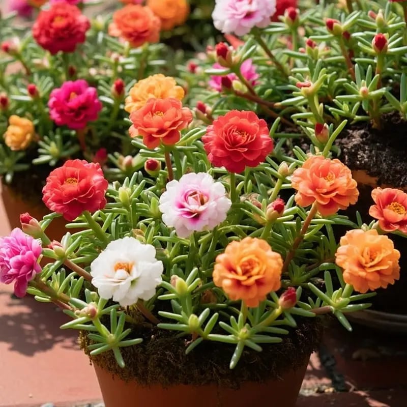 🌸Mosroos-fröblandning (1000 st) – 🌿Portulaka / Solros