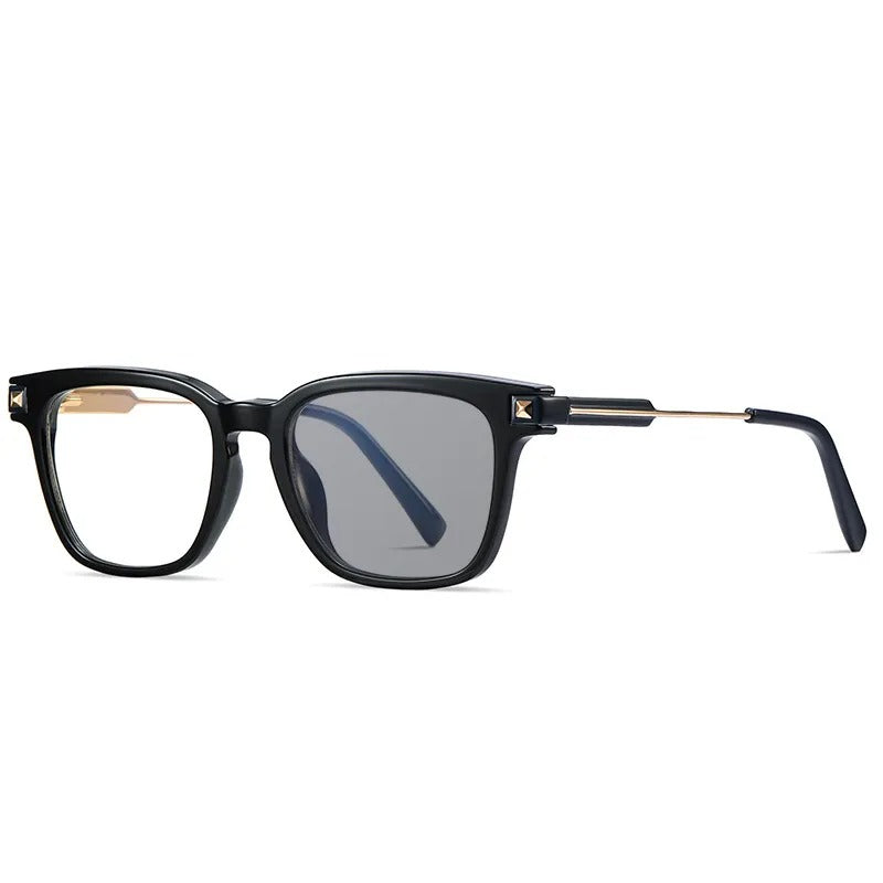 Fyrkantiga Multifokala Läsglasögon i Metall – Fotokromatiska