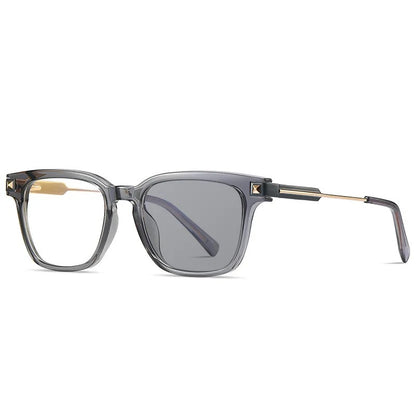 Fyrkantiga Multifokala Läsglasögon i Metall – Fotokromatiska