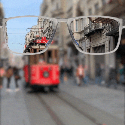 Sportiga multifokala läsglasögon – färgskiftande glas & flexibla skalmar