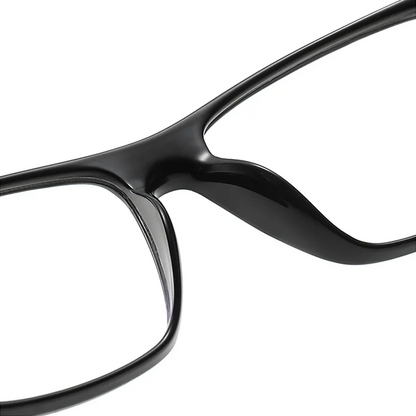 Klassiska fyrkantiga Multifokala läsglasögon (Färgskiftande glas)