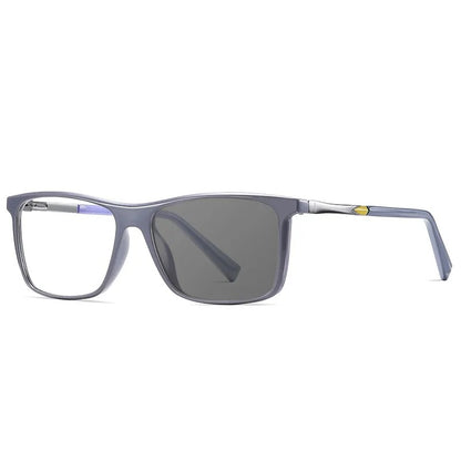 Klassiska fyrkantiga Multifokala läsglasögon (Färgskiftande glas)