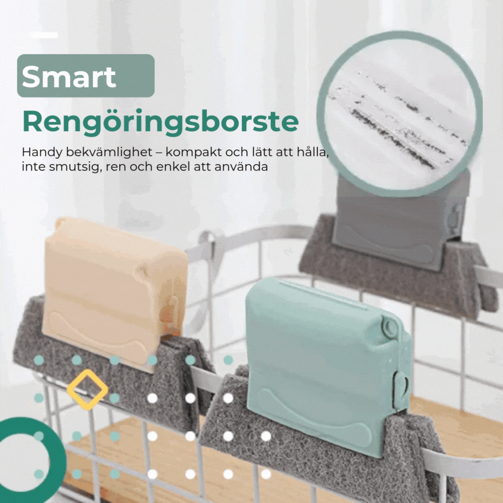 Rengöringsborste för trånga utrymmen