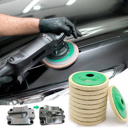 Polerskivor av filt (10 stycken)