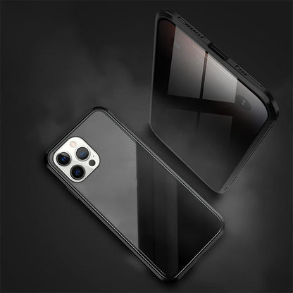 iPhone - Magnetiskt dubbelskydd av härdat glas