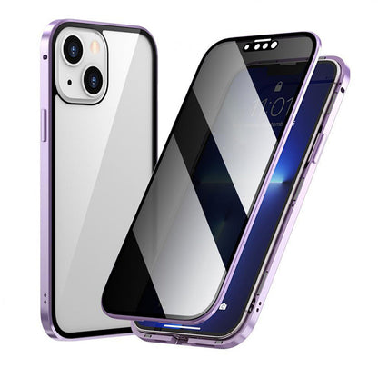iPhone - Magnetiskt dubbelskydd av härdat glas
