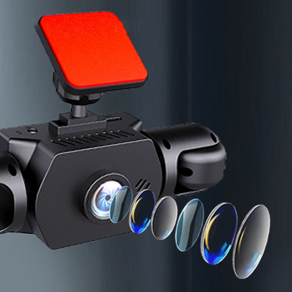 360° bilkamera – 4 linser med mörkerseende och loop-inspelning 📹