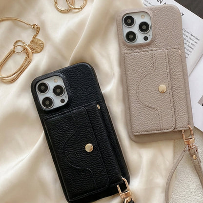 🔥📱 iPhone-mobilskal för damer – med inbyggd plånbok