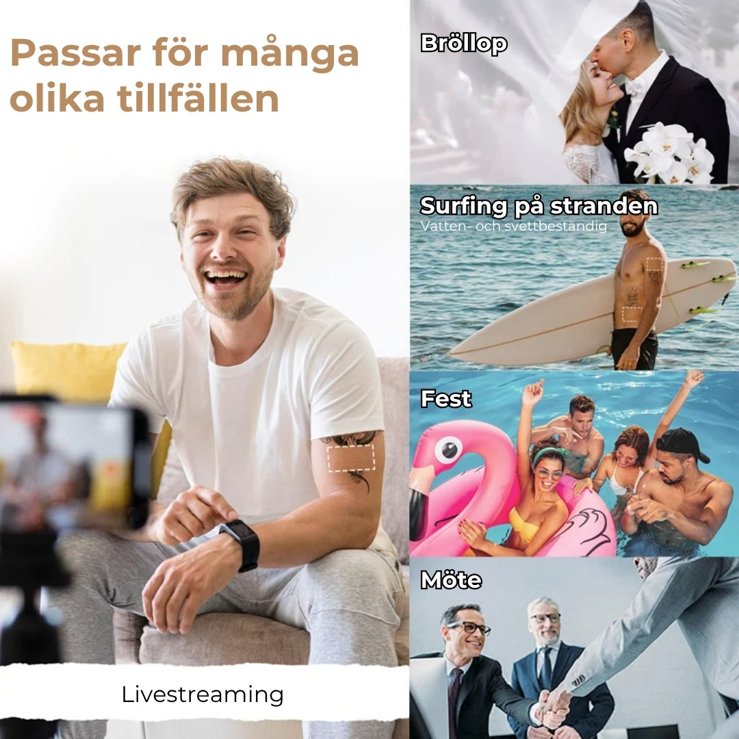Vattentålig concealer för ärr och tatueringar